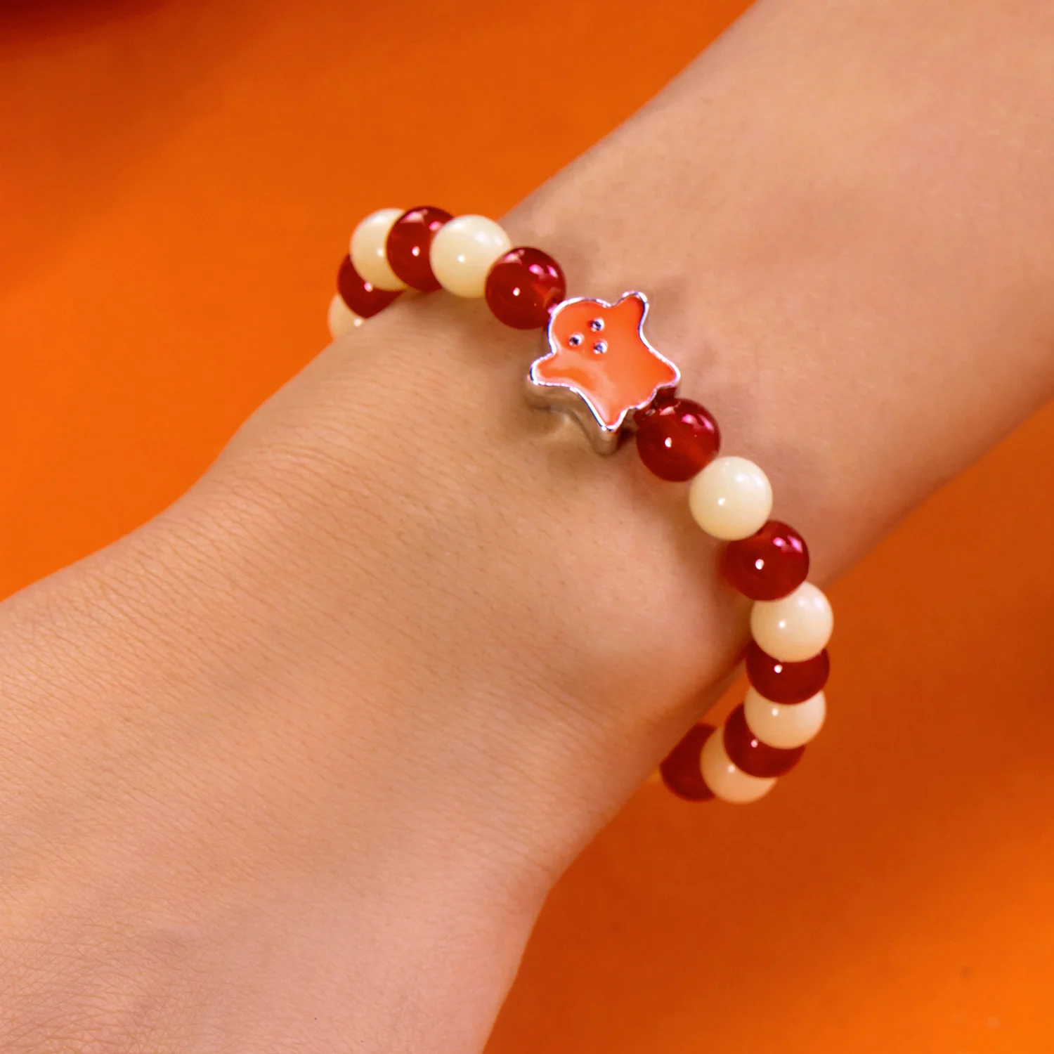 اليدوية هالوين مضيئة مطرز أساور للنساء الرجال لطيف توهج في الظلام شبح اليقطين أساور هدايا مجوهرات الحفلات