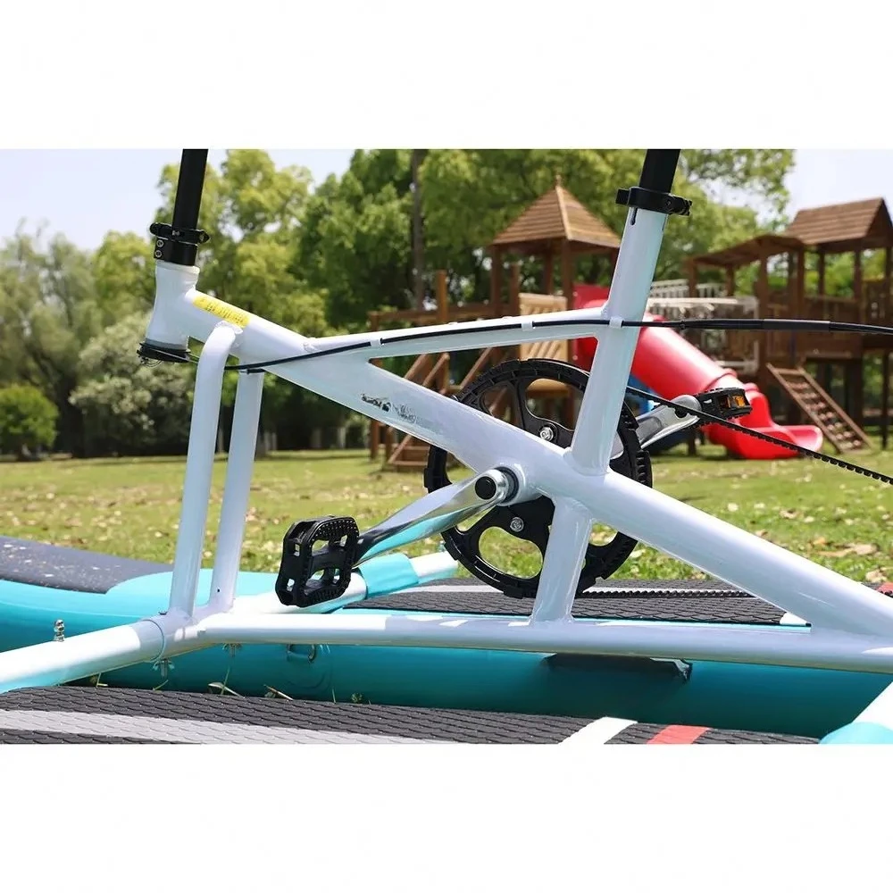 

1 Person Surfboard High Quality Pedal Boat Water Sports Bike Water Bike Ocean Recreational Tricycle SUP Aluminum Water Bike