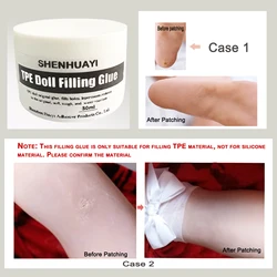 TPE doll filling rubber thermoplastic elastomer model for repairing skin groove defects filled with rubber, soft but not hard