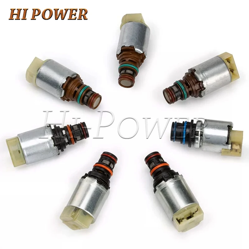 7PCS Original 6F35 Transmission Solenoids Valve For Escape Fusion Tribute Marinet Milan Gearbox Valve Body Solenoids