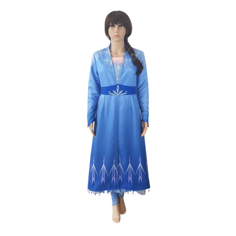 

Frozen Elsa Cosplay Costume Girls Princess Dress Halloween Birthday Carnival Party Outfit Sets Women Fancy Snow Queen Dress