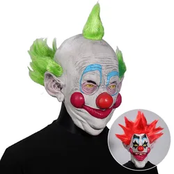 Horror Killer Klowns From Outer Space Clown Mask Cosplay Killer Joker Latex Helmet Halloween Carnival Purim Party Costume Props