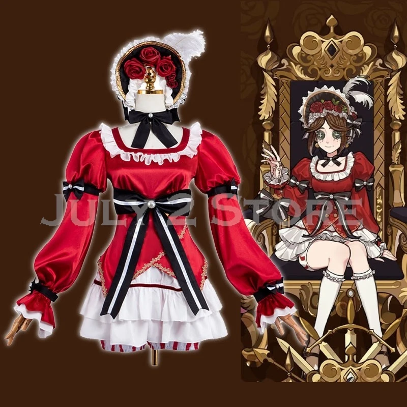 Disfraz de Halloween para Adultos Identity V Emma Woods, Disfraz de Jardinera con Peluca, Traje Dawn para Mujeres y Niñas, Vestido de Carnaval 2026