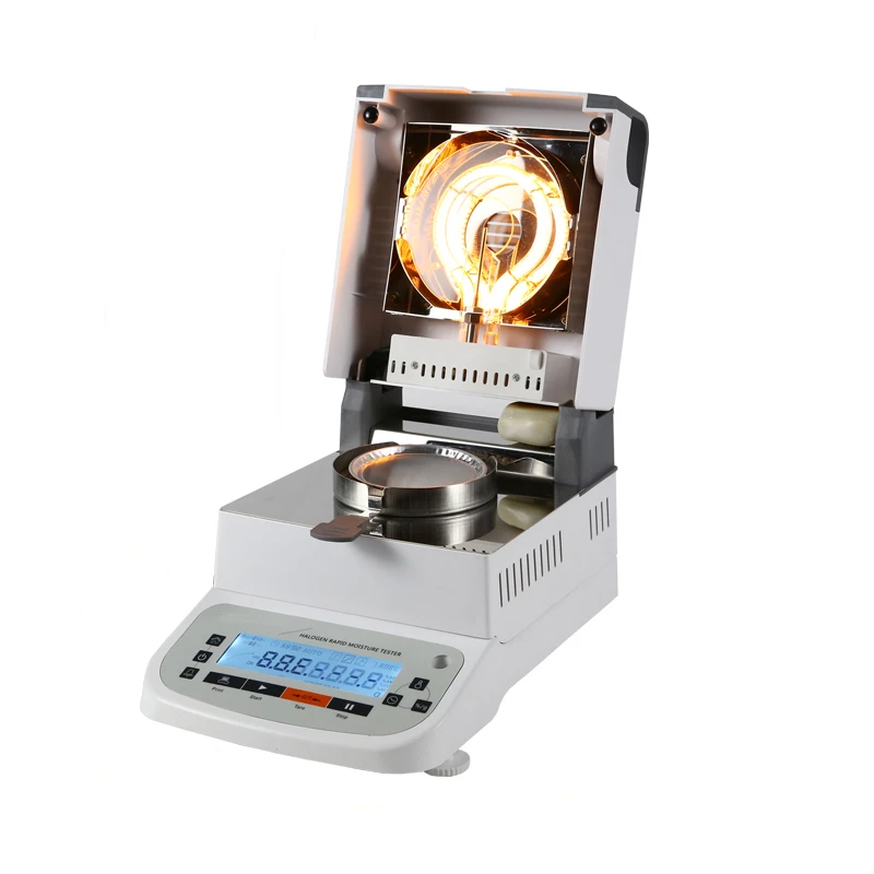 

Digital Wood Moisture Content Meter/Grain Moisture Analy zer/Halogen Rapid Infra red Moisture Meter