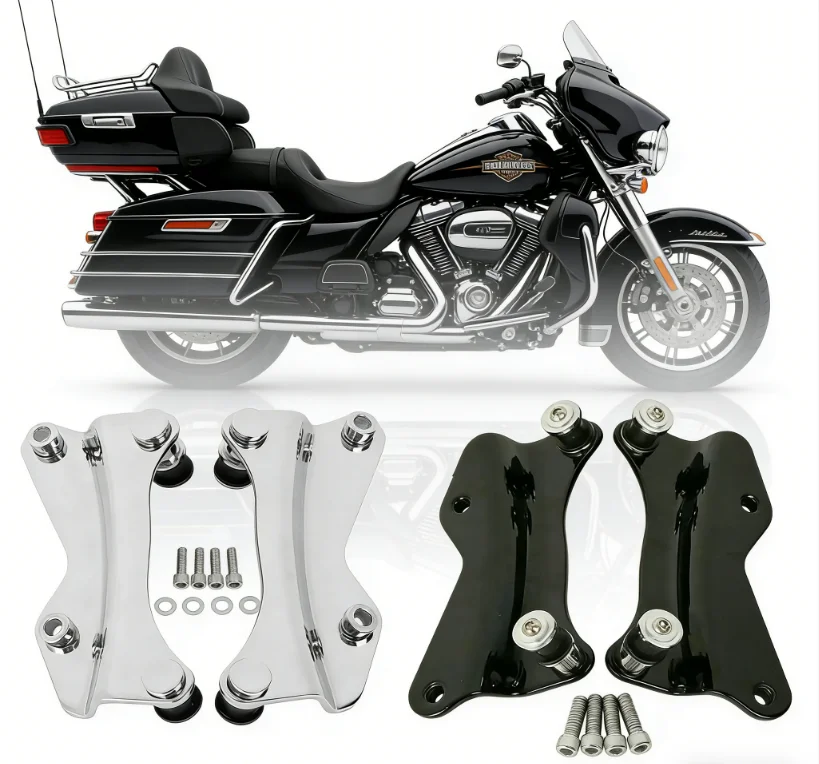 

Motorcycle 4 Point Docking Hardware Kit For Harley Touring Road King Ultra Limited Road Glide Street Glide 2009-2013 2014-2024