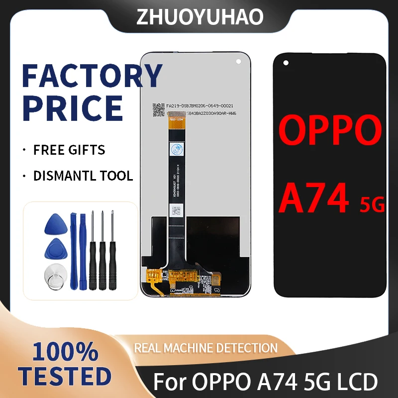 6.5\'\' LCD Display For OPPO A74 5G LCD Replacement Display Touch Screen For OPPO A93/A54/A74 5G LCD Screen Digitizer Assembly