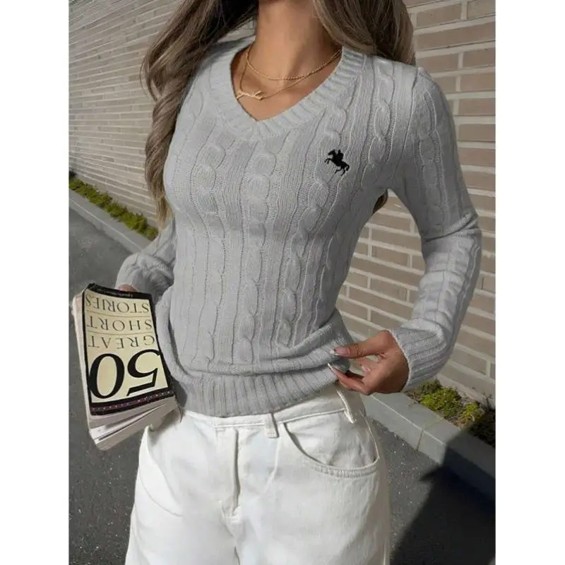 

Женская трикотажная кофта с длинным рукавом и V-образным вырезом, с узором в стиле рыцарских лат, повседневная, для отдыха, модная, для ношения под одеждой, из волокна Coolmax, не дающая усадку