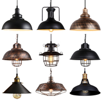 Industrial Pendant Light Vintage Chandelier Hanging Lamp Modern Pendant Ceiling Lamps LED E27 Restaurant Living Room Decoration