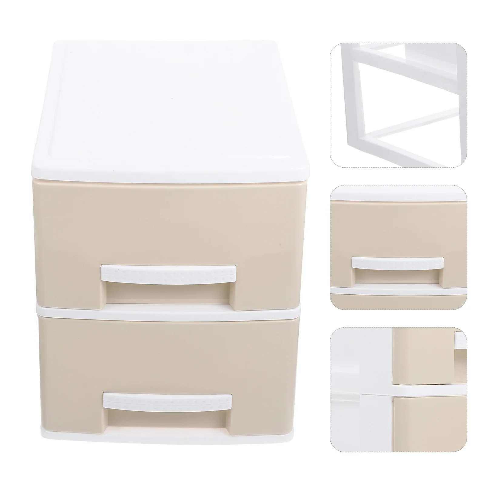 

Desktop Storage Box Two Layer Drawer Organizer For Cosmetics Jewelry Sundries Dustproof Moistureproof Multi Functional