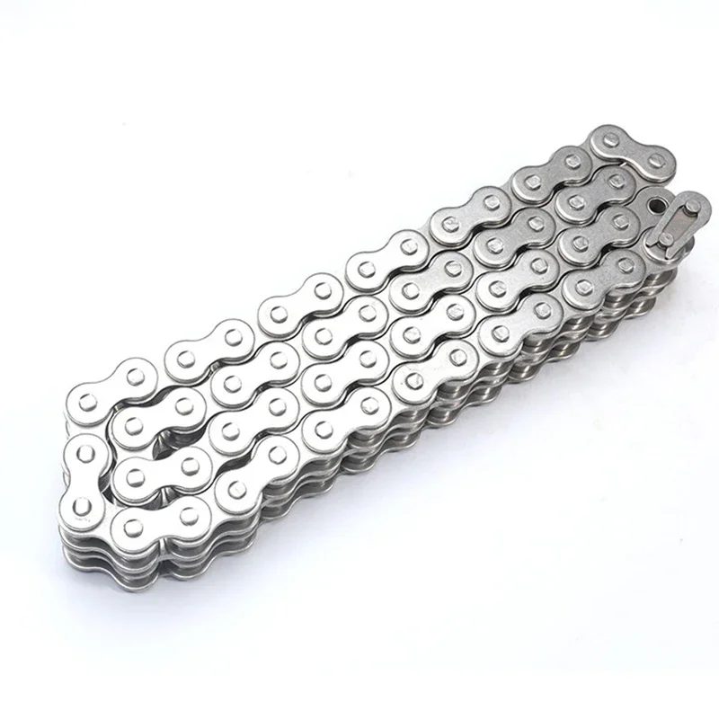 0.5/1/1.524Meters 304 Stainless Steel Short Pitch Roller Chain Industrial Transmission Chain 04C 05B 06B 06C 08A 08B 10A 10B 12B