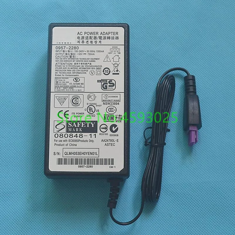 0957-2280 32V 750MA For HP B110a B210a 100-240V 50/60hz 1300mA Printer