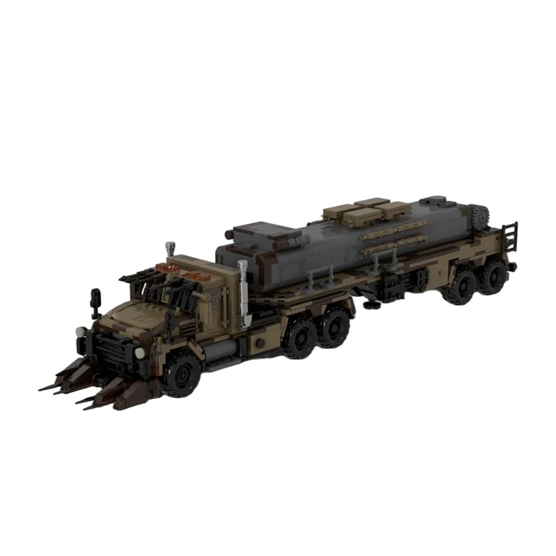 Military Heavy Truck Model MOC Building Bricks War Equipment Style Modular Technology Gifts Holiday Assemble Toys Suit Display