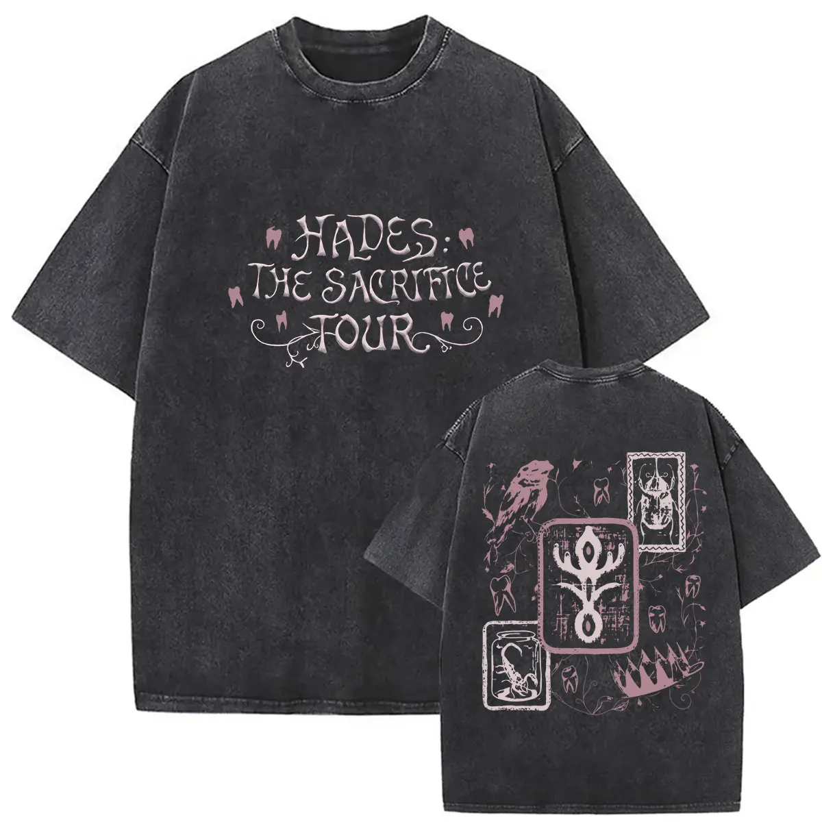 Melanie Martinez Hades The Sacrifice Tour 2026 Vintage Washed T Shirts Men Women's Harajuku Fashion High Quality Cotton T-shirt