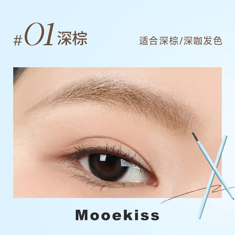 Mooekiss Velvet Silk Mist Augenbrauenstift 0,1 g Wasserfester und nicht verschmierender natürlicher wilder Augenbrauenstift