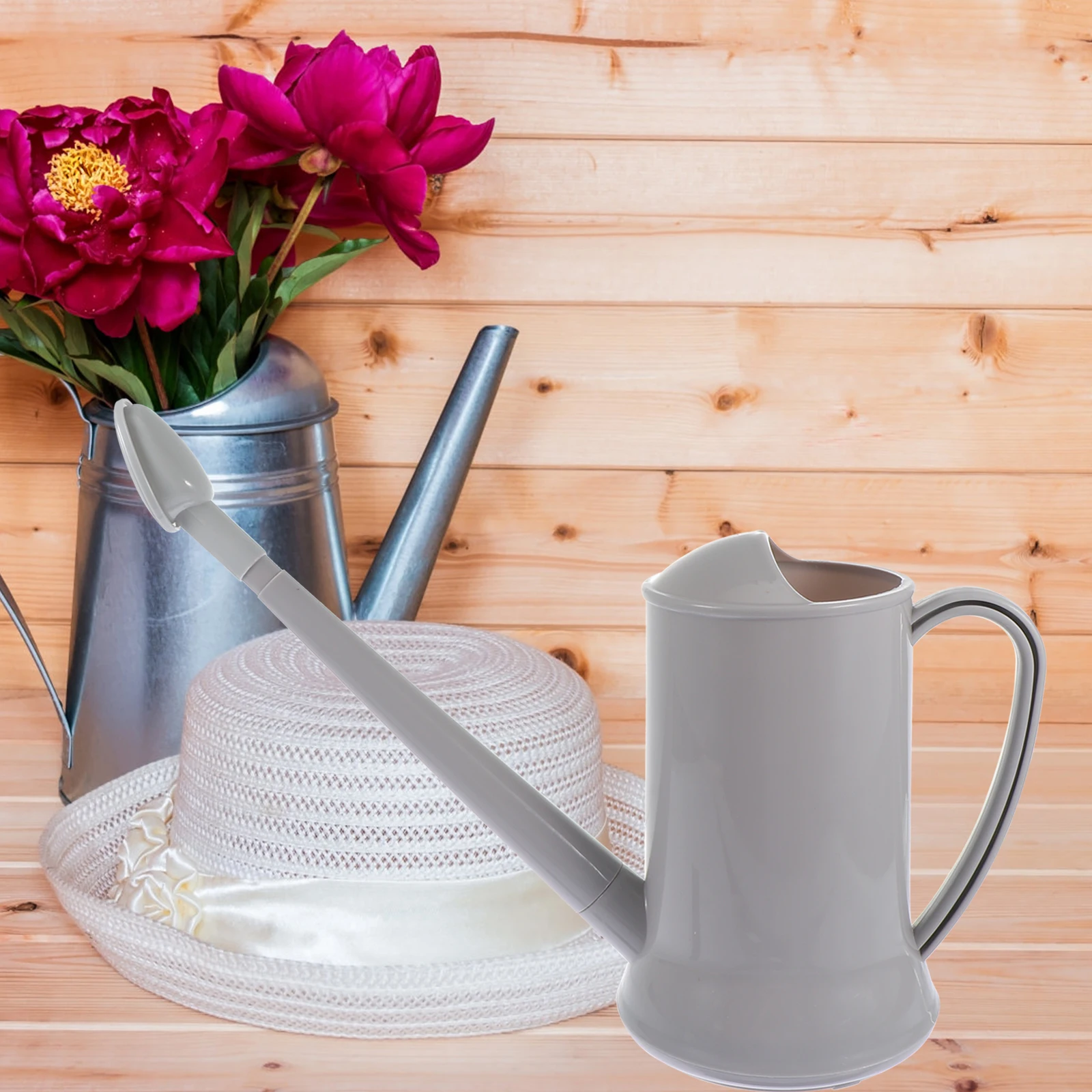 

1Pcs Thickened Plastic Watering Pot Long Spout Durable Comfortable Handle Garden Indoor Outdoor Plastic Watering Pot