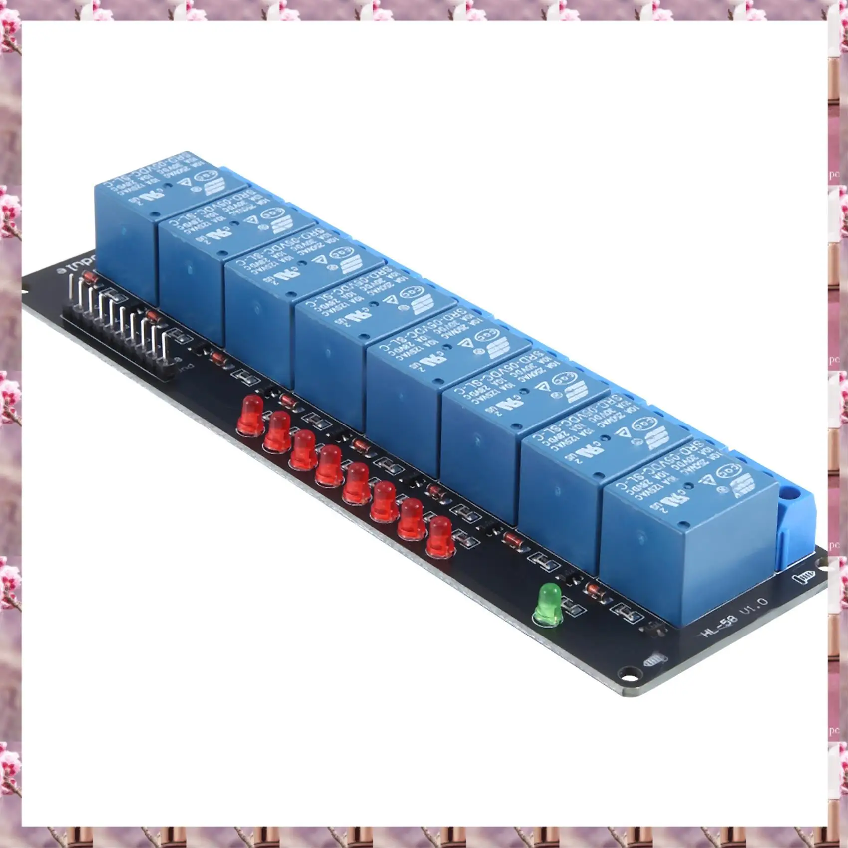 2025 1 Piece 5V Optocoupler Drive Module Eight-Way Relay Control Board Low Level Trigger,1 Piece 5V Optocoupler Drive Module Eig