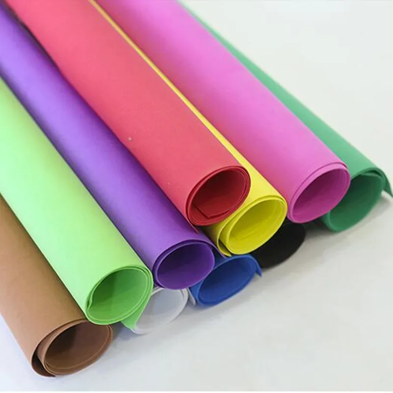 10Pcs1Mm Eva Foam Paper Handmade Foam Paper 50*50Cm Sponge Paper Diy Handmade Materials Multi-Color Flower Props Party Christmas