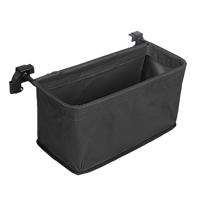 Borsa da coda per carrello da 1 pezzo Accessori per carrello per carro da spiaggia Borsa portaoggetti per carro con cestino push pull portatile nero a mano
