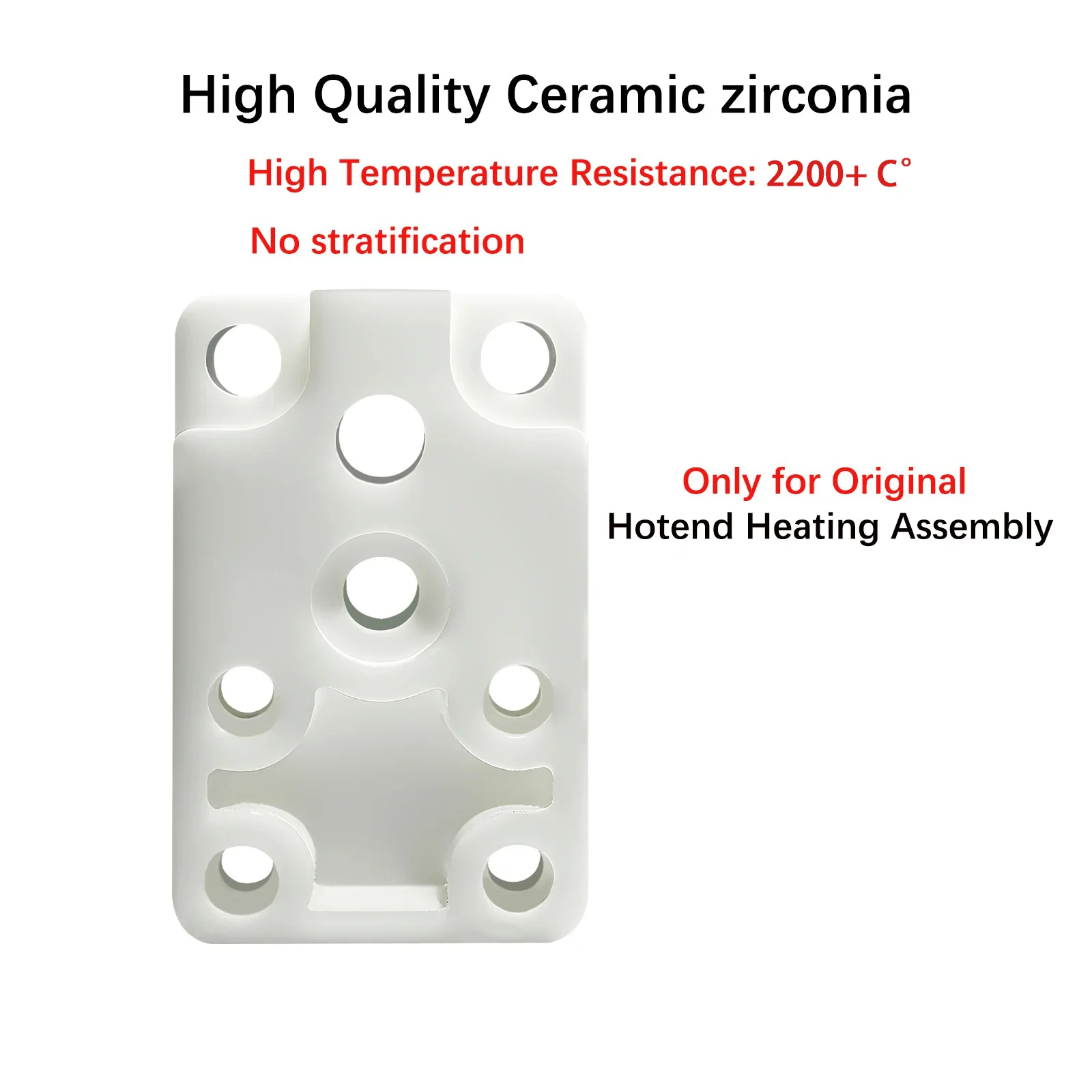 Für Bambu Lab A1 H2D A1 Mini Hotend Heizbaugruppe Block Zirkonia H2D Hotend Rechtmontage-Kit A1 Zubehör Hohe Qualität – Detail 2