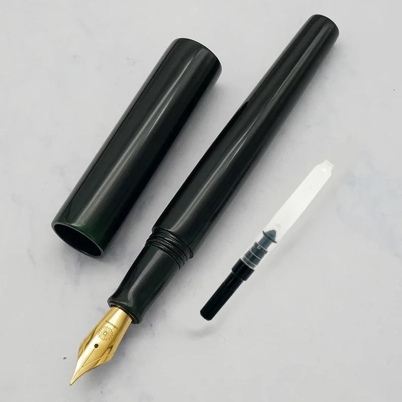 Новая японская перьевая ручка WANCHER Raw Lacquer из эбенового дерева для каллиграфии JOWO EF F M, ретро-ручки из твердой резины для письма, гладкое письмо, канцелярские товары