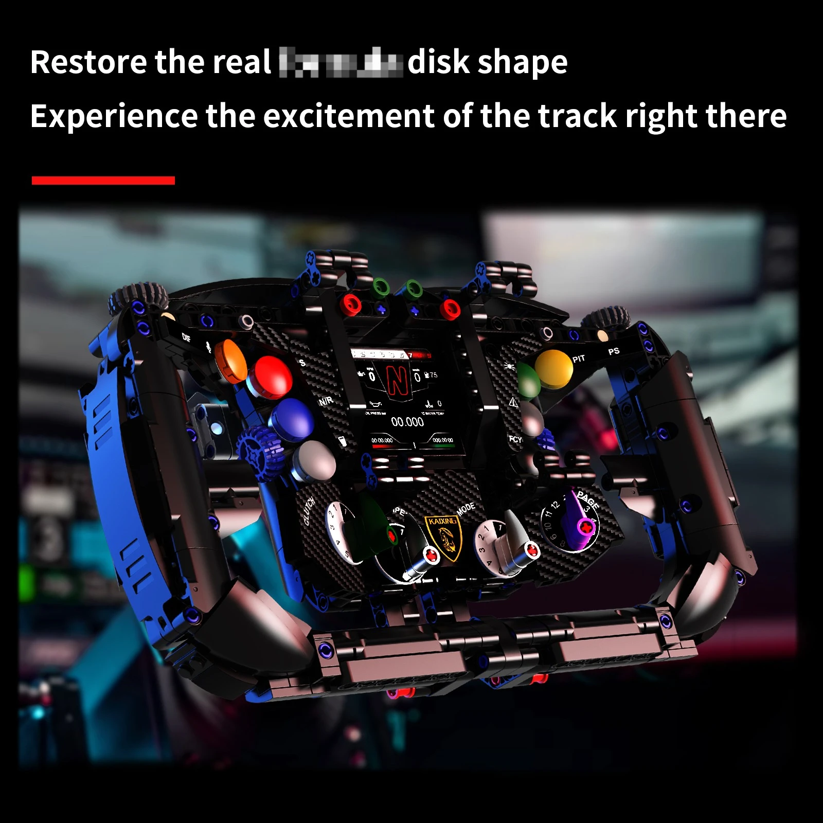 

MOC Technical Racing Cars Steering Wheel Model Building Blocks Bricks Toys Creative Phone Holder Home Ornaments Kids Adults Gift