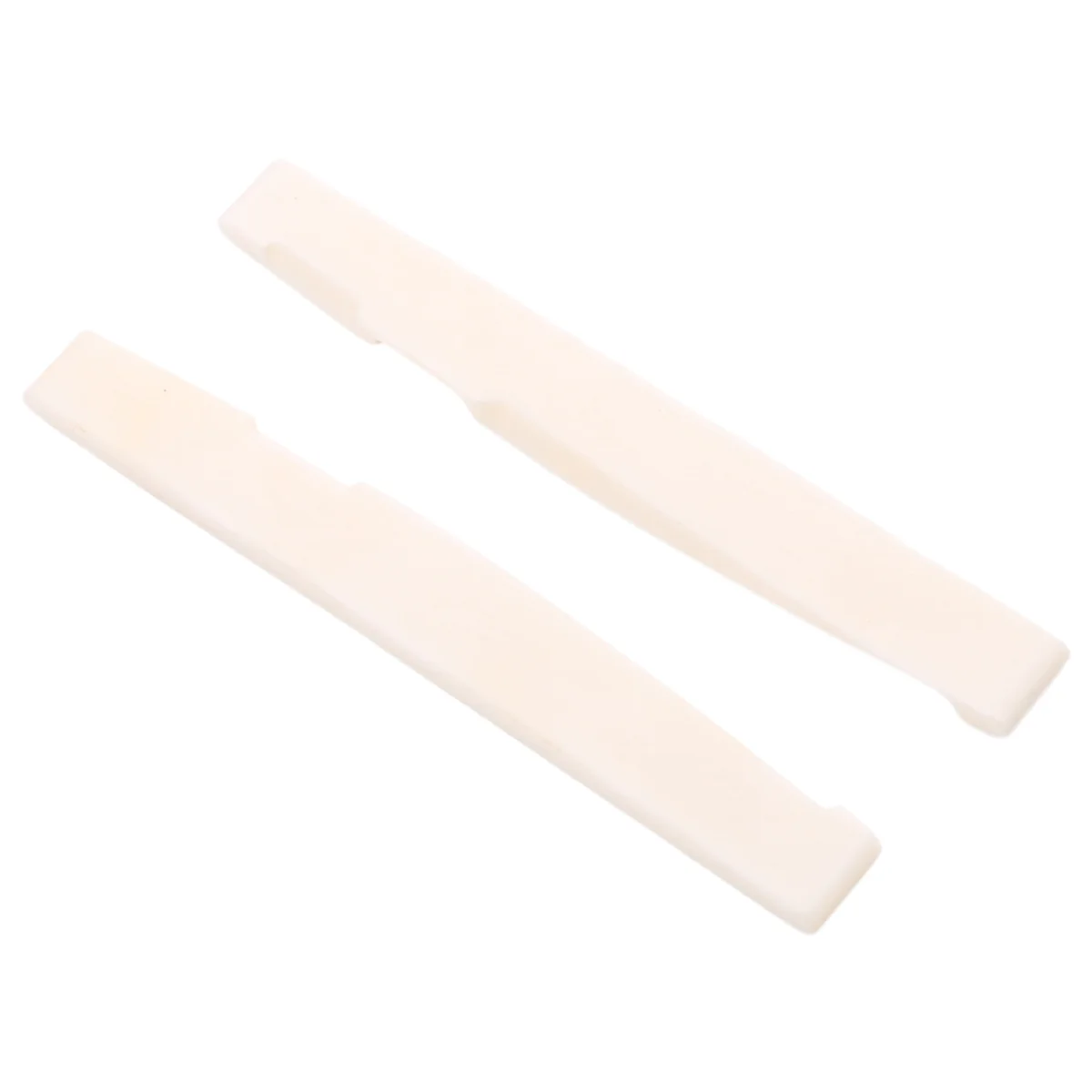 6 String Acoustic Bone Bridge Guitar Slotted Saddle Guitar Parts(Pack of 2)