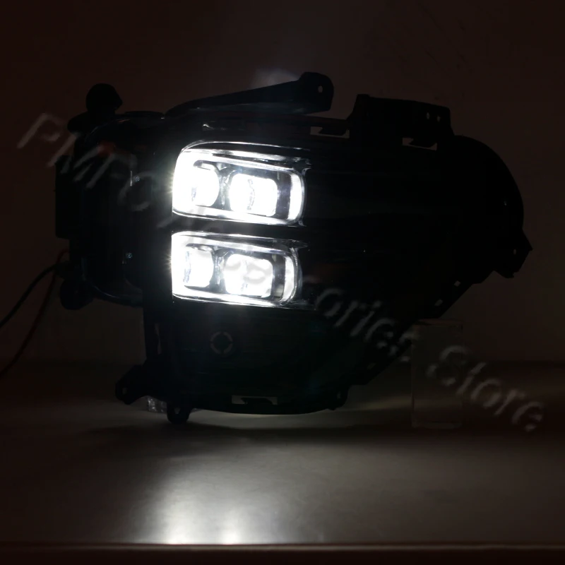 1 مجموعة المصد الأمامي LED DRL النهار مصباح جيد الإضاءة LED ضوء النهار الضباب الخفيف المصابيح الأمامية الأبيض Foglamp لكيا كرنفال 2019 2020