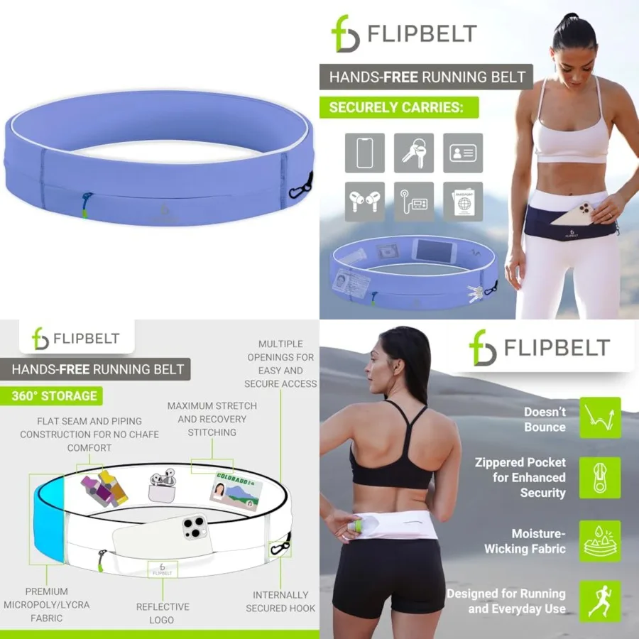 

Zipper Running Bet, Waist Pack for Fitness and Running, US Company