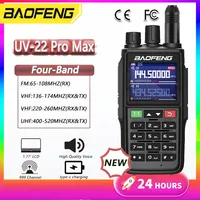 Baofeng UV-22 Pro Max Walkie Talkie Long Range UV-G26 Pro 200-260Mhz USB Type-C High Capacity NOAA 999CH FM Two Way Radio UV-22L