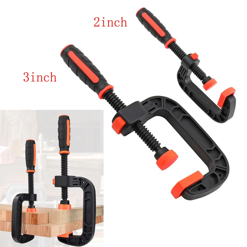 2/3inches Plastic G Type Strong Clamp For Woodworking Device Quick Release Carpentry Clamps Vises Workshop Equipment Hand Tools