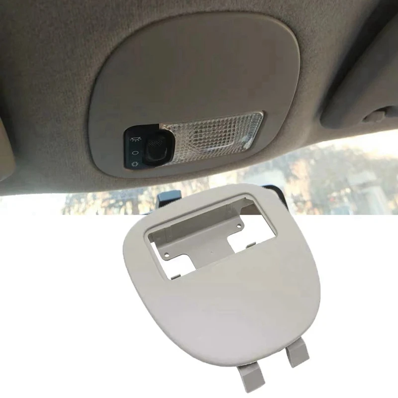 8X 9625049077 Car Interior Front Gray Dome Roof Reading Light Lamp Panel Cover Fit For Peugeot 206 207 Citroen C2