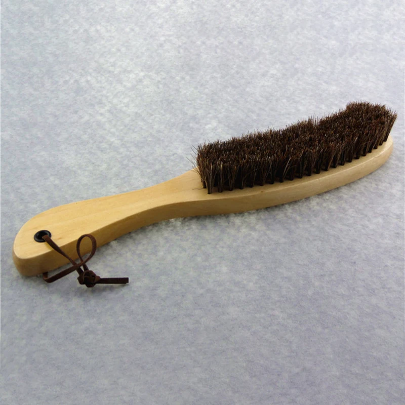 Hat Brush Natural Horsehair 27cm Wool Brushed Material Hat Cleaning Brush Pilling, Dust, Pollen, Static Removal Luxury Hat Speci