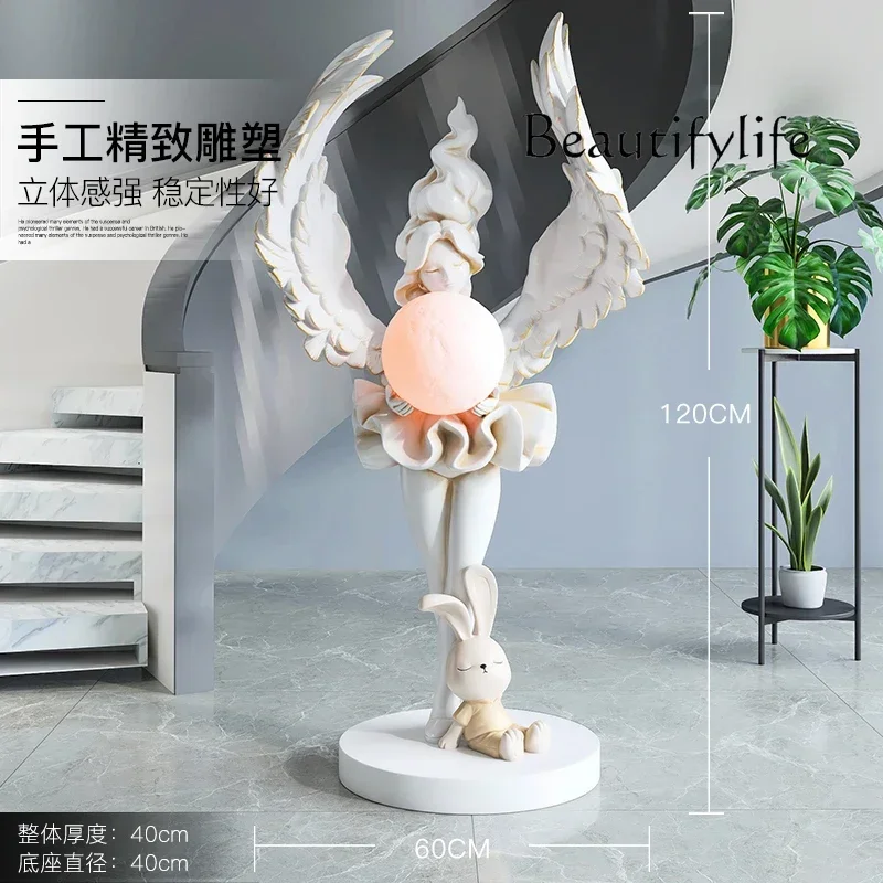 

Nordic large-scale floor-to-ceiling ornaments, home accessories, living room TV cabinet, sculpture opening gift