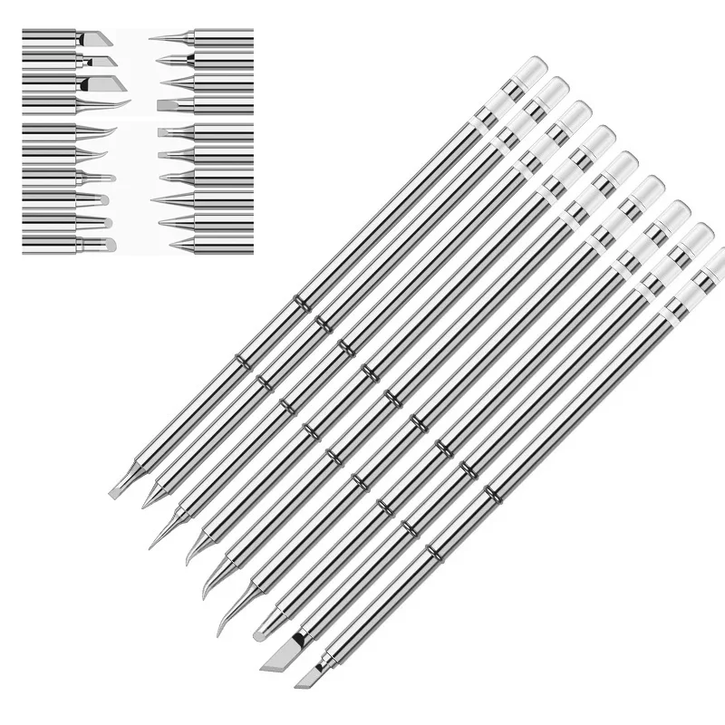 Soldering Iron Tips T12 K/B/B2/BL/BC1/BC1.5/BC2/BC3/C1/C4/CF4/D12/D16/D24/D4/D52/DL32/J02/JL02/KU/KR/KL/I/IL/ILS/BCF1/BCF2/BCF3