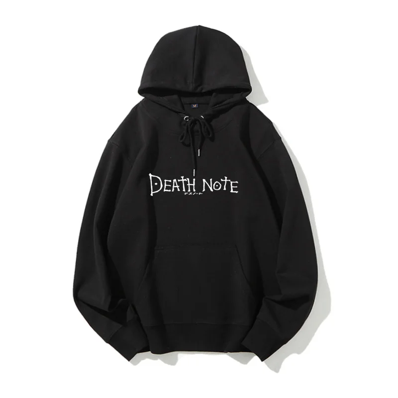 

Death Note Anime Hoodie Pure Cotton Men's Sweatirt Autumn Winter Top Printed Japanese Sle Loose Fit Teen Boy's Streetwear