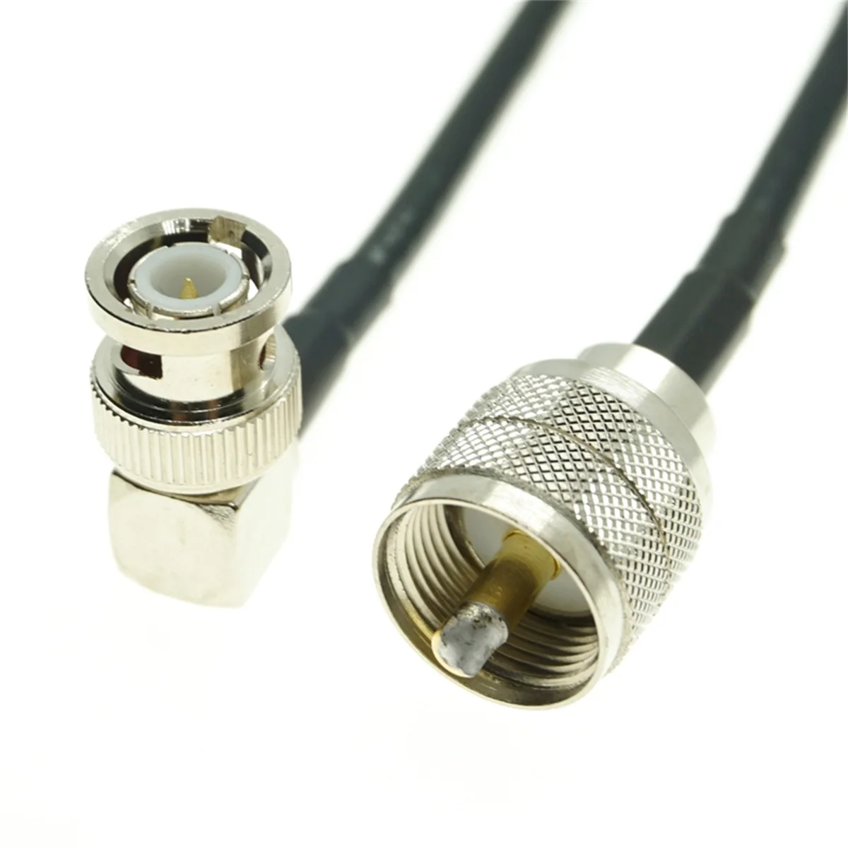 cable RG58 BNC male right angle to SL16 UHF PL259 Male Plug RF Coaxial Cable 50 Ohm for System Extension Pigtail 4INCH~10M