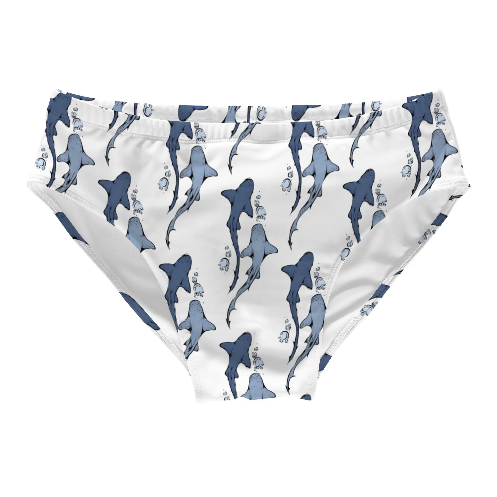 

Плавки с рисунком акулы, дышащие, нескользящие, эластичные, мужские треугольные плавки для серфинга, пляжного плавания, модные плавки в стиле ретро