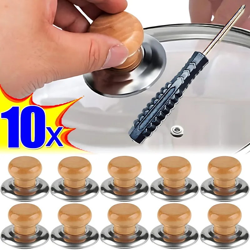 10/1 Stuks Universele Pot Deksel Handvat Kookgerei Anti-Warmte Handgreep Pan Cover Vervanging Deksel Knop handvat Pot Caps Keuken Accessoires