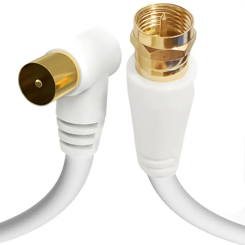 0.5m-5m Closed Circuit Cable F-Head to TV9.5 Cable TV Connection Cable F-Head RF Cable HD Video Set-top Box Signal TV Cable
