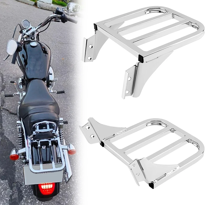 

Solo Seat Parts Rear Sissy Bar Backrest Motorcycle Luggage Rack For Harley Sportster XL 883 1200 Dyna Softail FLST FLSTC FLSTSC