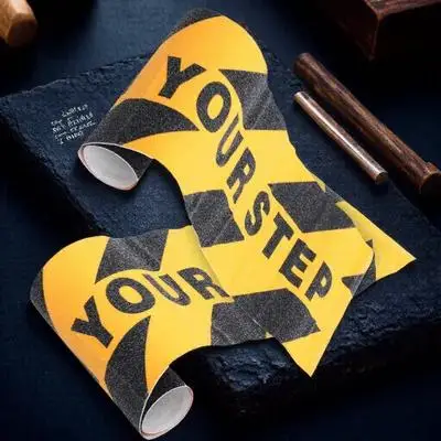 2Pcs Caution Wet Floor Stickers Antislip Tapes Decals Durable Adhesive Slippery Floors Steps Safety Warning Sign