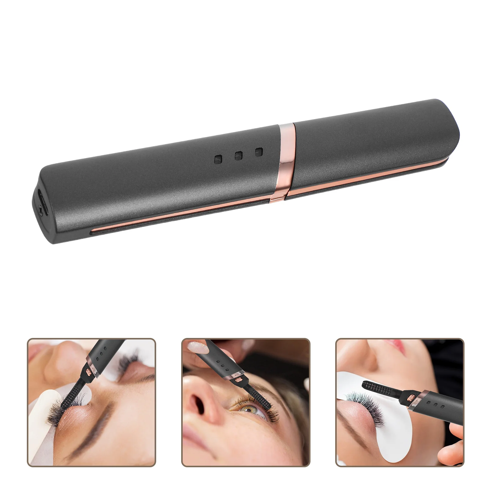 

Electric Eyelash Curler Hot Lashes Tools Precise Temp Control Portable Design Makeup lash curling tools eyelash separator short