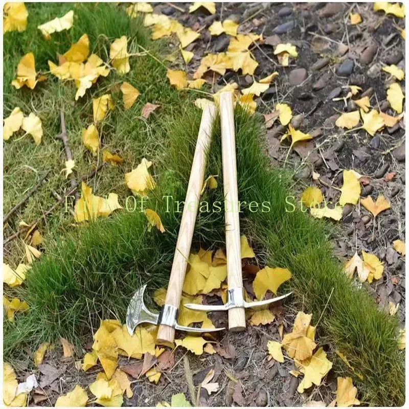 Outdoor Stainless Steel Small Pickaxe, Portable Ice Pick, Garden Axe, Dual-Purpose