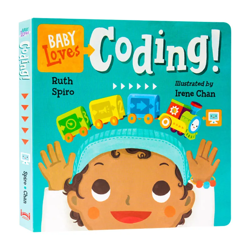 Baby Loves Coding STEAM libros para niños de 1, 2 y 3 años, libro de imágenes en inglés 9781580898843