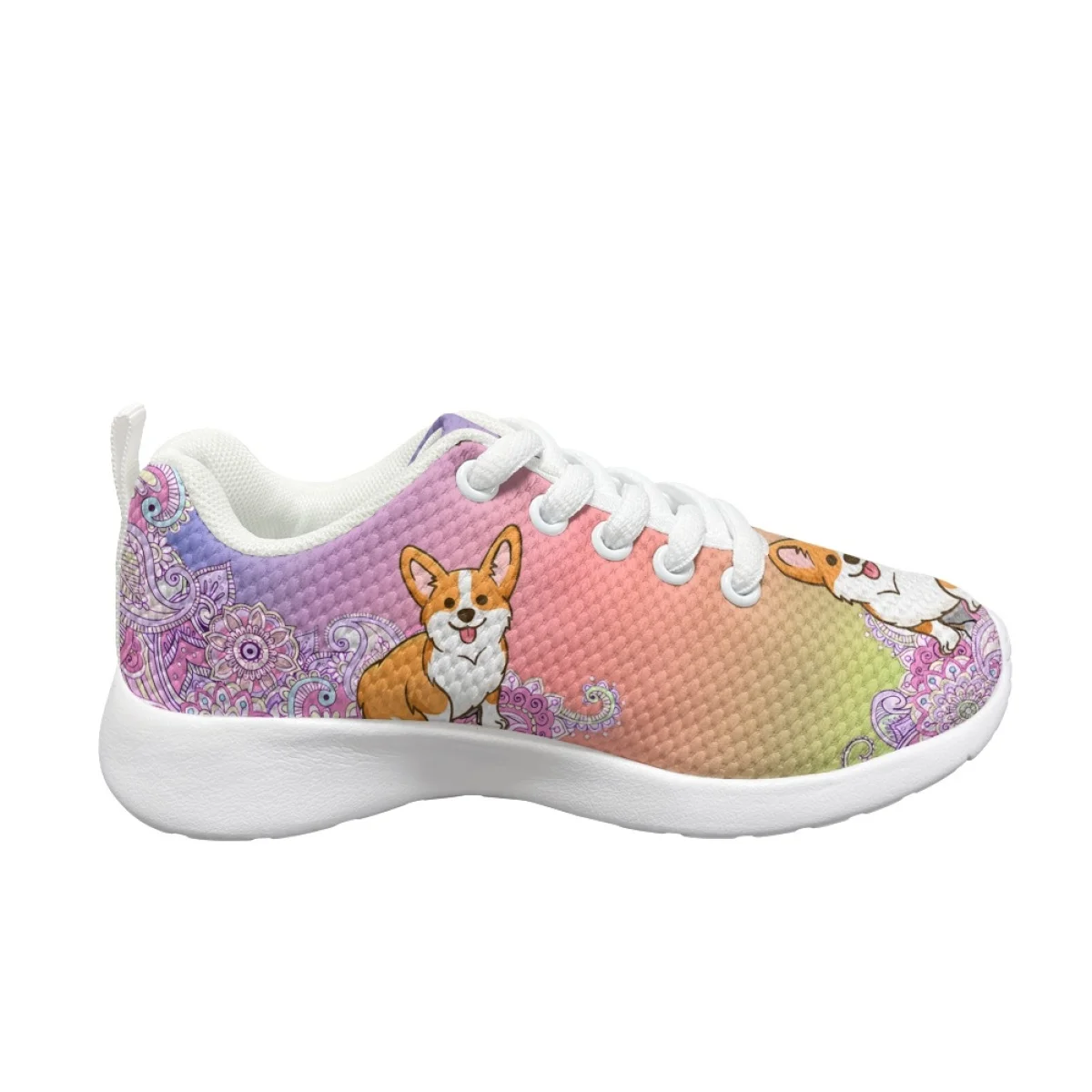 Chaussures de sport confortables à lacets pour enfants, baskets plates pour filles, impression d'anime de dessin animé, chaussures pour enfants, mode pour garçons