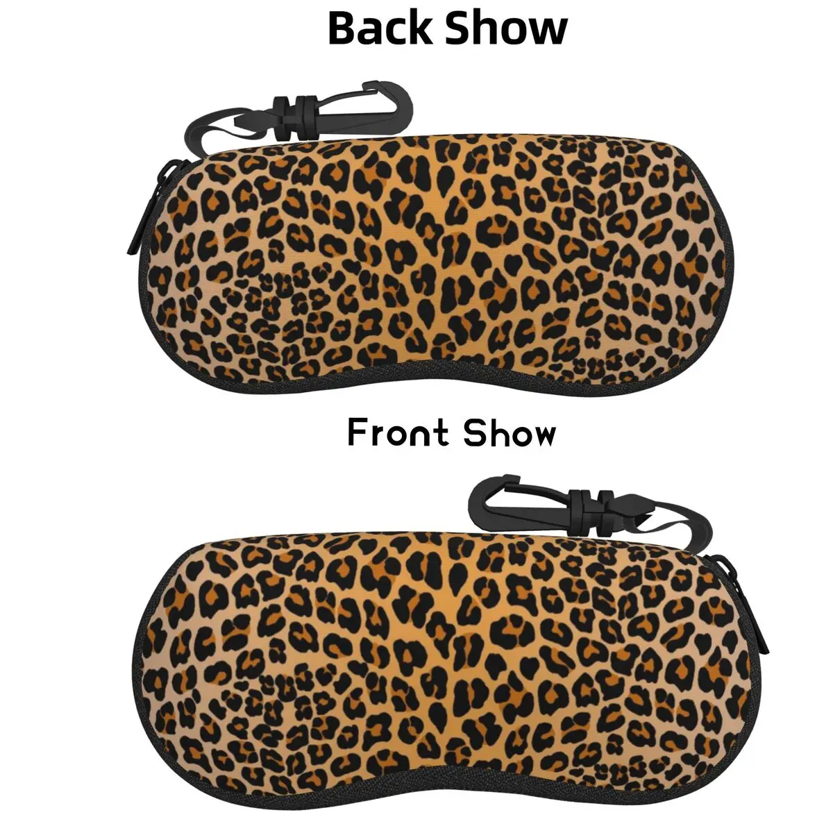 

Leopard Print Shell Glasses Case Protective Sunglasses Box Women Men Soft Eyeglasses Bag Pouch