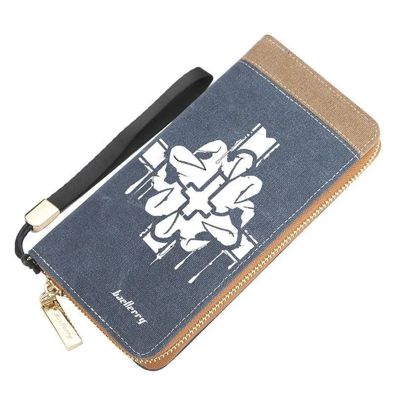 Portafoglio anime in tela Lord of Mysteries per studente ragazzo ragazza pochette porta carte con blocco RFID fermasoldi corto cerniera in metallo