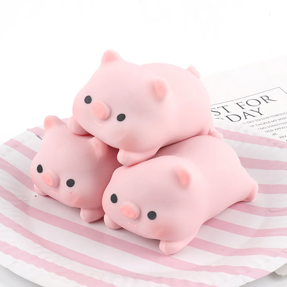 1pc Cute Toy Pig Soft Pinch Relieve Office Stress and Tension Decompression Slow Rebound Pig Fidget Office Decoration Gift Toy.