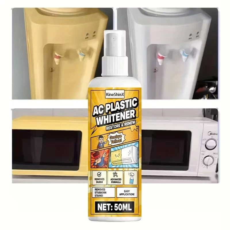 A2UC Stain Remover Plastic Gloss Restoration Agent for Air Conditioning Shell Appliances Plastic Yellowing Removal Sprayer