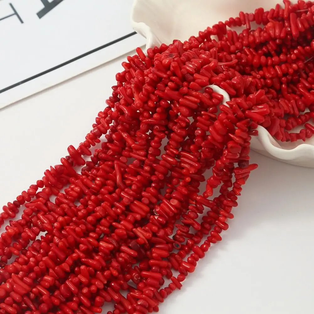 جديد 8*12 مللي متر المرجان حجر الخرز الطبيعي DIY بها بنفسك مجوهرات اكسسوارات غير النظامية الخرز سوار صنع قلادة